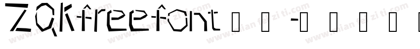 ZQKfreefont 常规字体转换